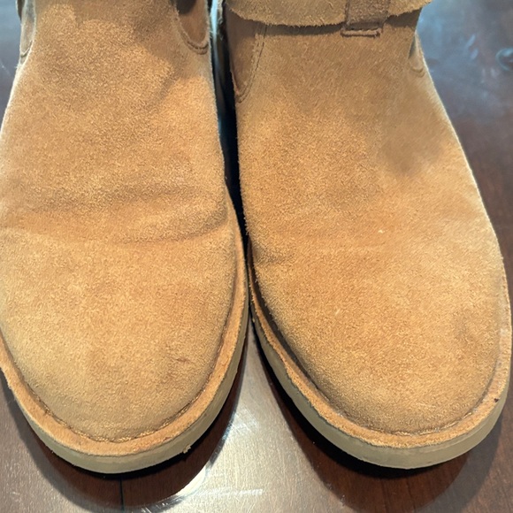 UGG Women's Tan Shearling Winter Ankle Boots - Picture 8 of 11